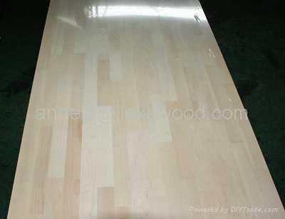 Maple worktop finger joint panels 2