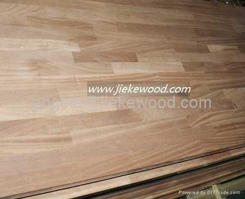 Sapele worktop finger joint panels 2