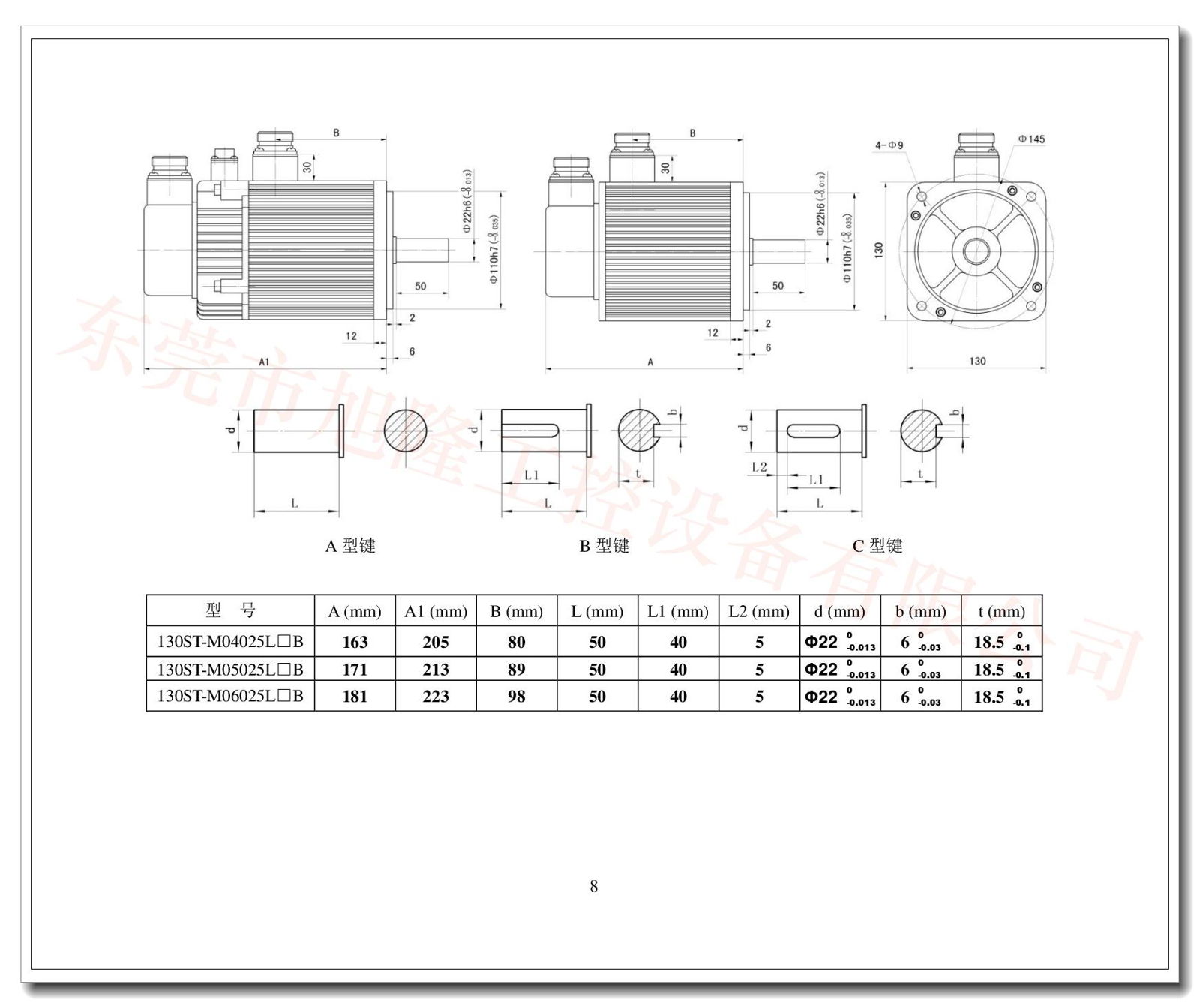 國產伺服馬達 國產伺服驅動器 130ST 1.5KW 6N 2500RPM 220V SBF-AL301 包裝機械用 4