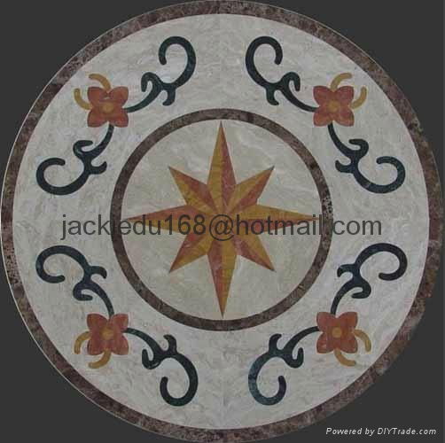 Natural Stone Waterjet Medallion  5