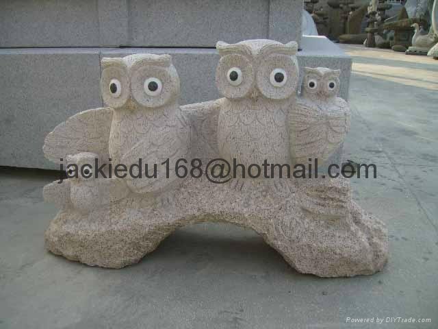 石材北極熊動物雕刻 3