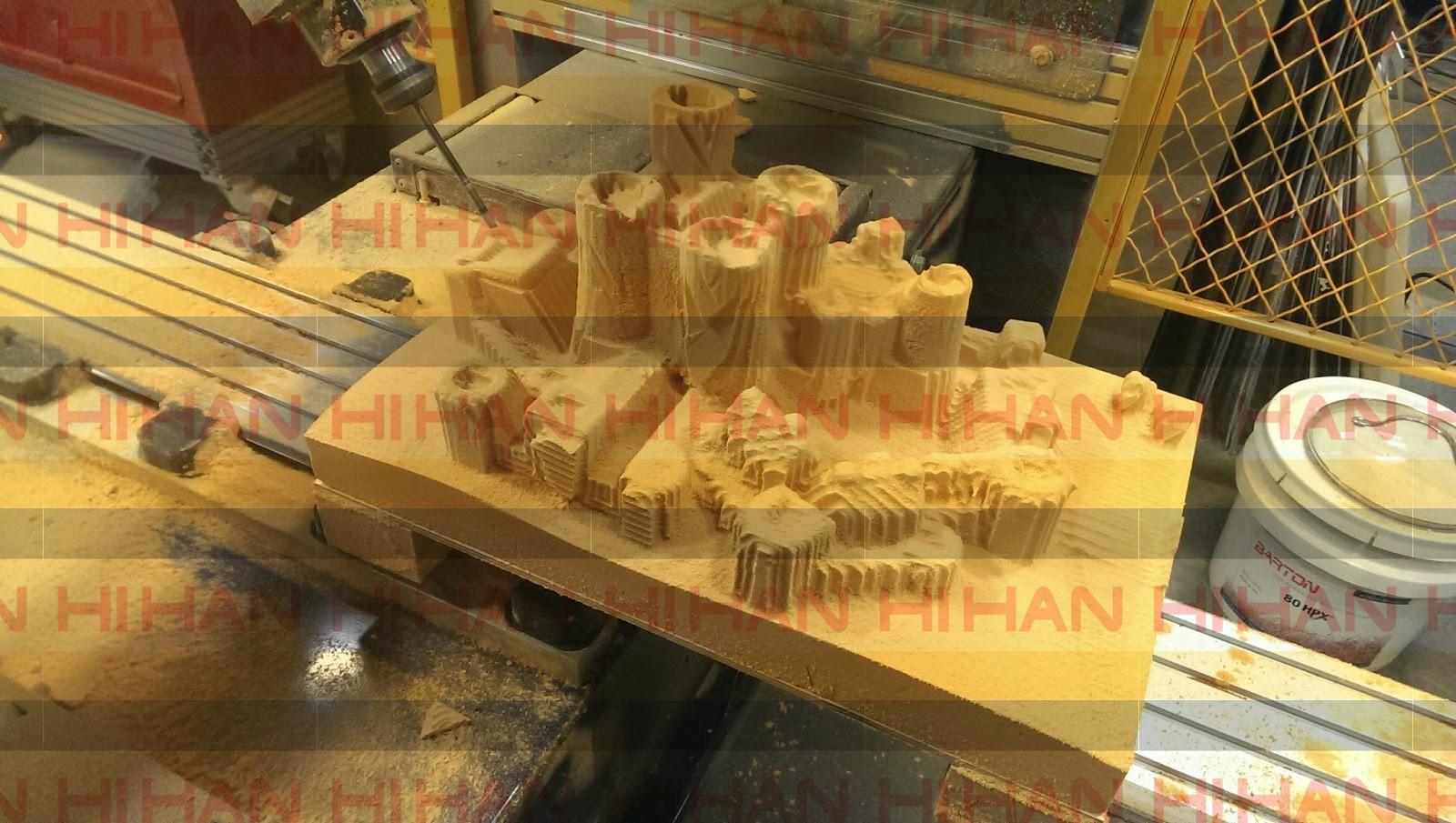 五轴加工密度板模型 5
