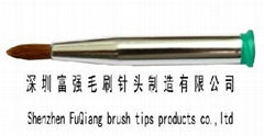 Dispensing brush tips / needles