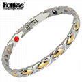 Hottime Hot Sale 4 in 1 Health Energy Fashion 316L Stainless Steel Bracelet