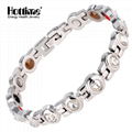 Hottime Hot Sale 4 in 1 Health Energy Fashion 316L Stainless Steel Bracelet 4