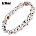 Hottime Hot Sale 4 in 1 Health Energy Fashion 316L Stainless Steel Bracelet