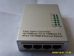 A light four electricity optical fiber transceiver 