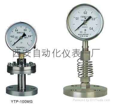 YTP100BF不锈钢隔膜压力表
