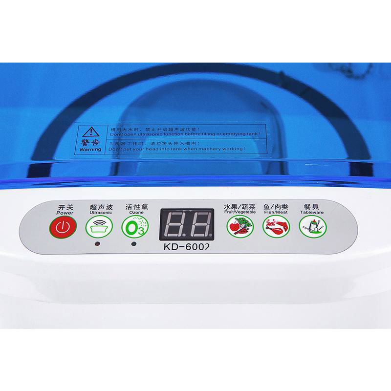 KD-6002 Ultrasonic and Ozone Vegetable & Fruit Sterilizer 2