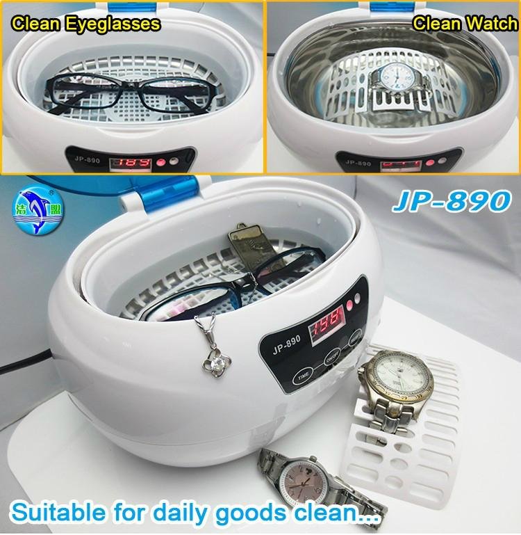 Jewelry denture eyeglass ultrasonc cleaner 600ml LED display  5