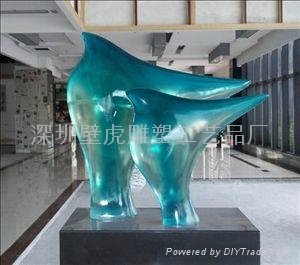 透明海鸟雕塑摆件