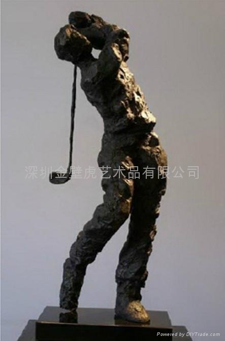 Golf figure sculpture