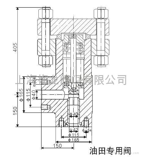 A42Y-1000全启式超高压安全阀 2
