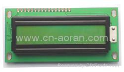 Cheap STN yellow green 16x2  character LCD module with led backlight 