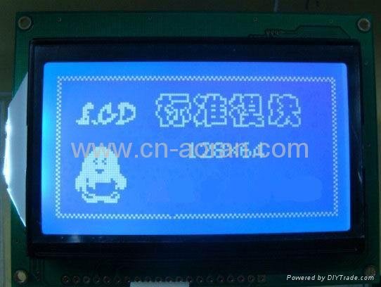  STN FSTN 128 by 64 graphic LCD module  with led backlight