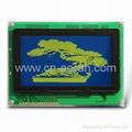 STN blue 240x128 Graphic LCD Module with led backlight  from Aoran lcd 2