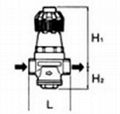 Y14H/F direct acting bellows pressure reducing valve 