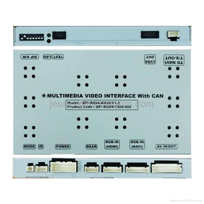 Multimedia Video Interface for MercedesBenz W204 with Round Connector PAS Functi 2