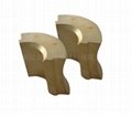 Special shape Motor Magnet permanent maggent gold coating N48H