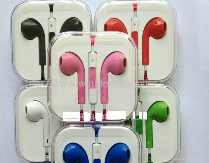 iphone 6 5S 5c Color Apple EarPods with Remote & Mic  earphone 4