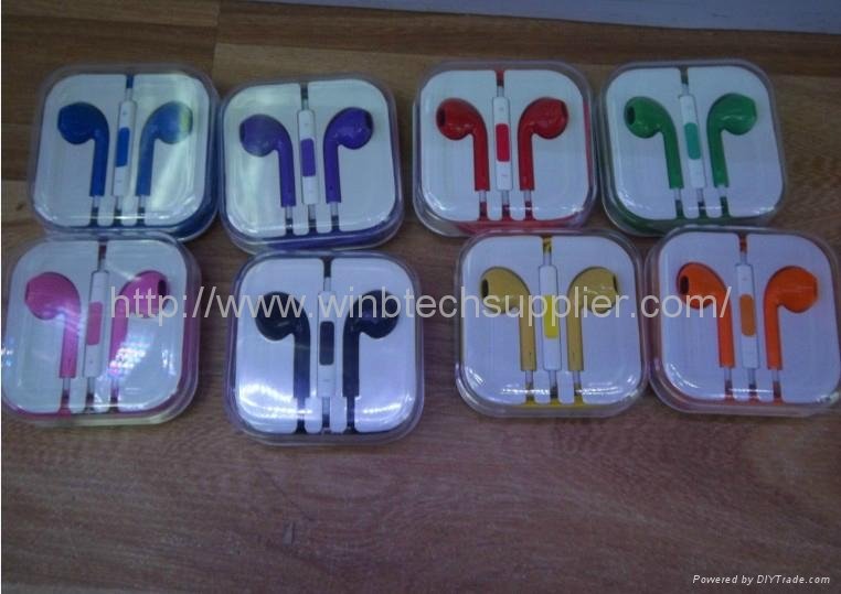 iphone 6 5S 5c Color Apple EarPods with Remote & Mic  earphone 5