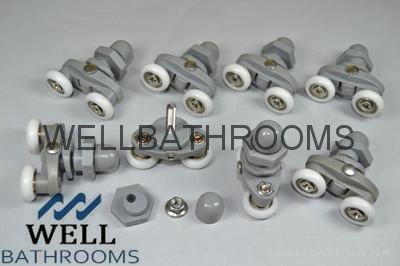 shower door wheel, bathroom fittings. 4