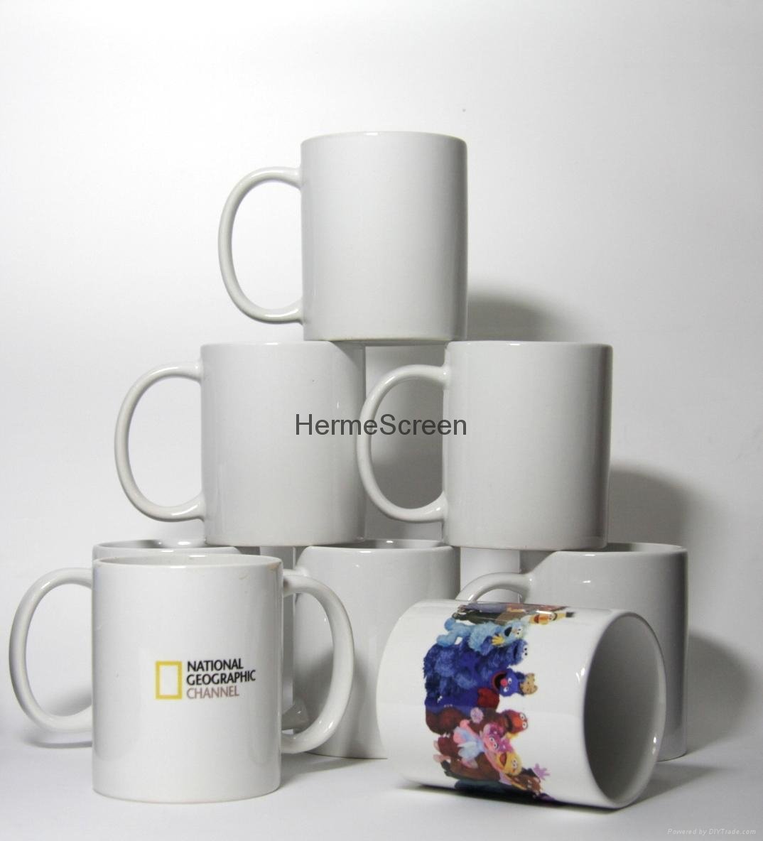 Heat transfer ceramic mugs 