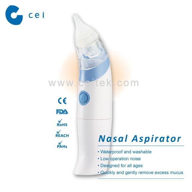 2019 New Trend Waterproof Baby Child Vacuum Nasal Aspirator Snivel Nose Cleaner  2