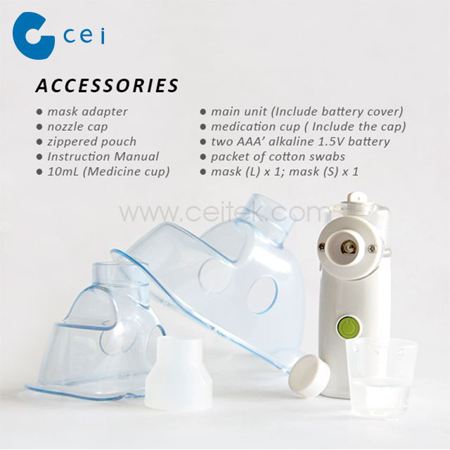 Portable Mesh Nebulizer For Hospital  Medical Instrument Handy Nebulizer Respira 3