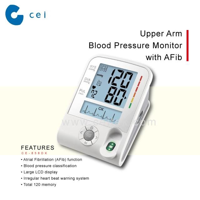 NEW Senior Care Digital AFib Blood Pressure Monitors Cardiology Instruments Card 2