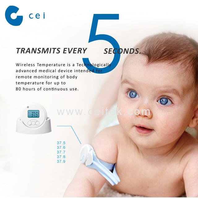 2018 Newest Wireless Baby Monitor Temperature Sensor Bluetooth Temperature Senso 3