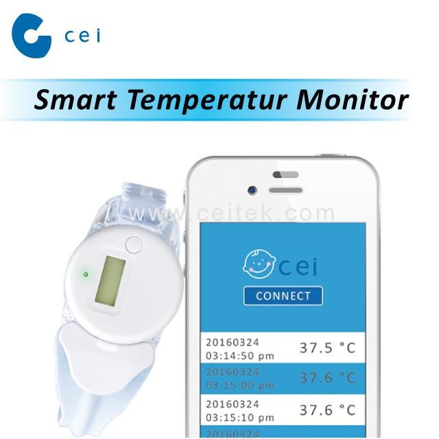 2018 Newest Wireless Baby Monitor Temperature Sensor Bluetooth Temperature Senso 4