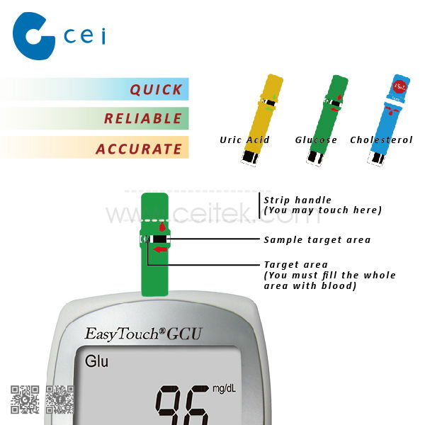 2019 CE ISO Diabetes Products Blood Glucose Uric acid Cholesterol Blood Test Mac 3