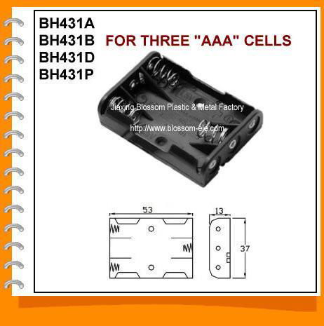 Three AAA Cell Battery Holder(BH431)