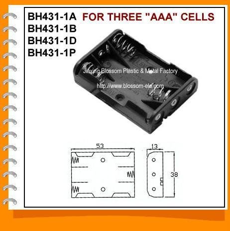 Three AAA Cell Battery Holder(BH431-1)