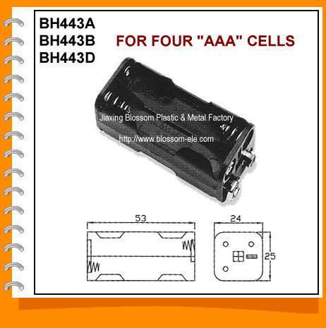 Four AAA Cell Battery Holder(BH443)