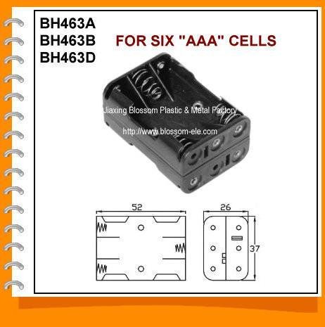 Six AAA Cell Battery Holder(BH463)