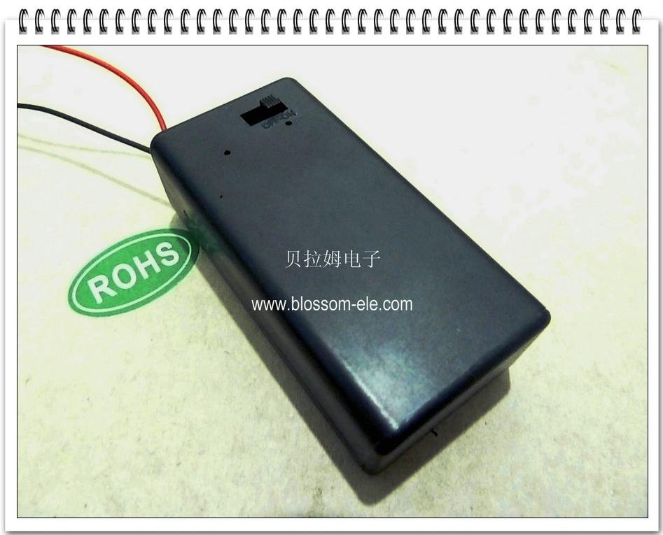 9V Battery Holder with Lid and ON/OFF Switch(SBH-9V)