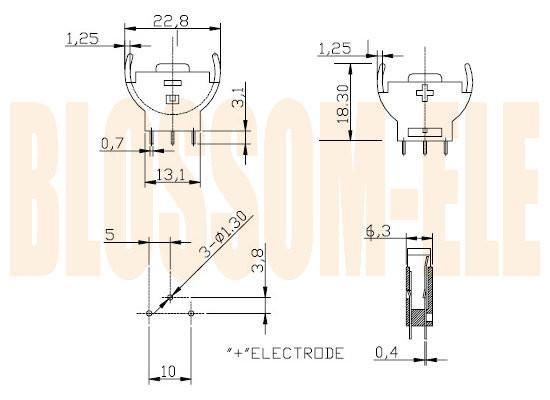 COIN CELL HOLDER(CR2032-5) 2