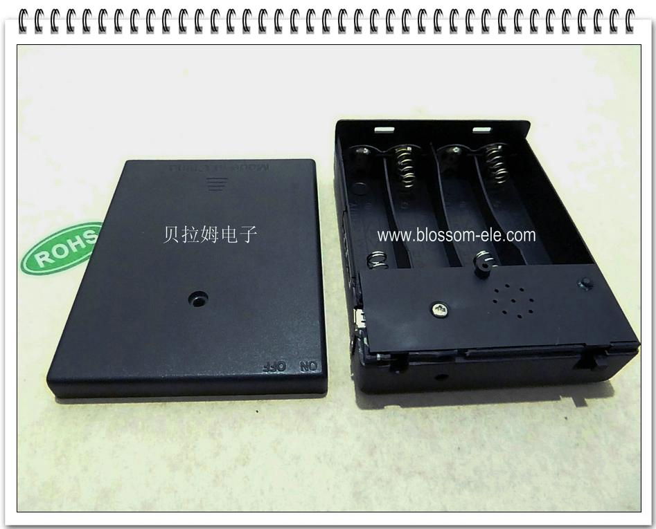 4 “AA” Battery Holder with USB Connection(SBH-341USB6V) 3