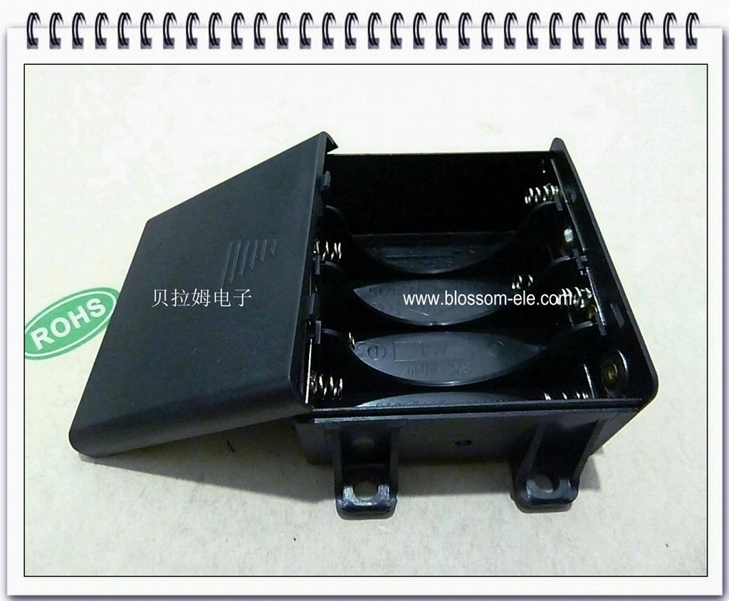 8 "AA" Battery Holder with Lid/Cover(SBH-383) 3