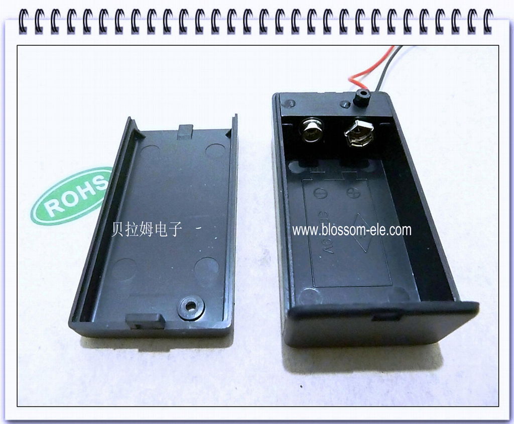 9V Battery Holder with Lid and ON/OFF Switch(SBH-9V) 3
