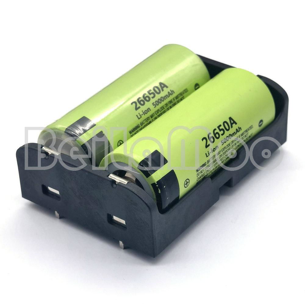 26650*2 Cell Battery Holder with PCB Pins 2