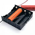 Four 18650 Cells Battery Holder in Parallel with Wire Leads