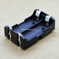 TWO 18500 Battery Holder with Thro Hole Mount (PC PINS)