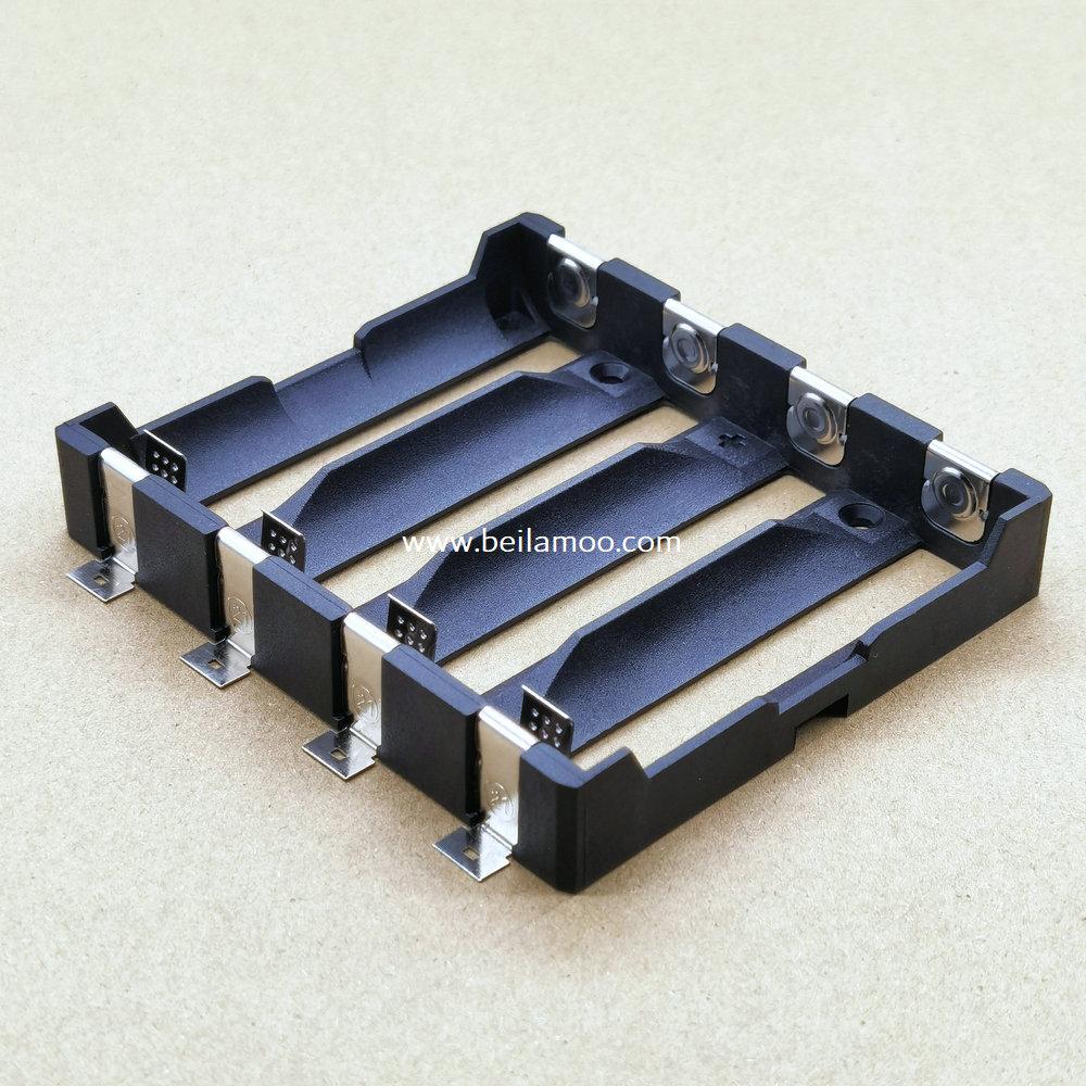 FOUR 21700 Battery Holder with Through Hole Pins