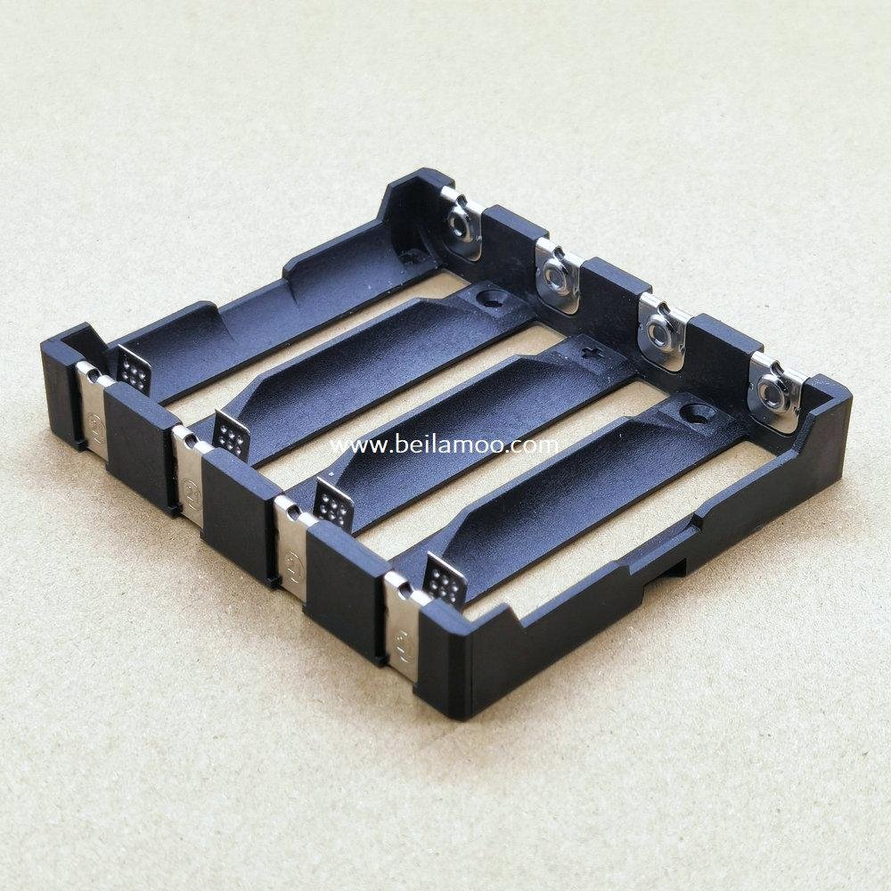 FOUR 21700 Battery Holder with Solder Lugs
