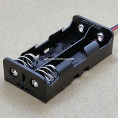 In Parallel 18650*2 Battery Holder with Wire Leads 3.7V DC