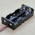 In Parallel 18650*2 Battery Holder with Wire Leads 3.7V DC