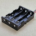 In Parallel 18650*3 Battery Holder with Wire Leads 3.7V DC